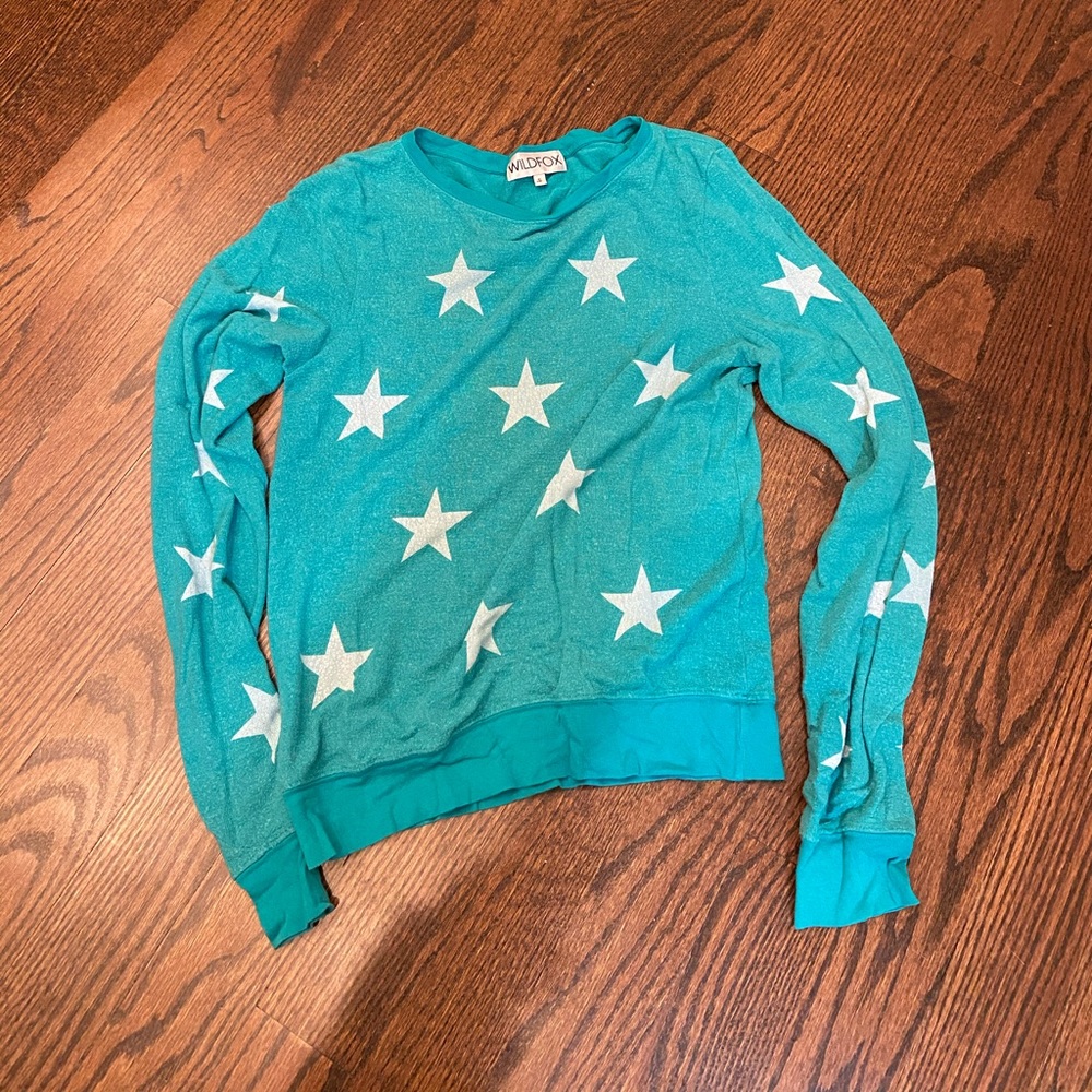 Cute wild fox long sleeve top